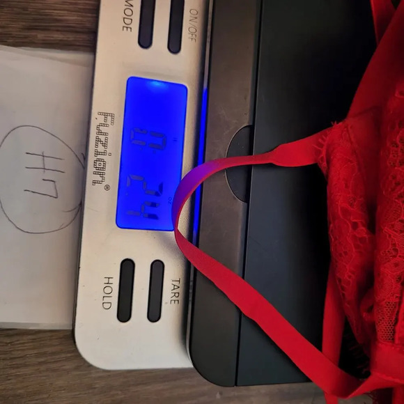 Victoria's Secret Lace Corset Bra Size L Red Adjustable No Underwire with Boning - Picture 6 of 6